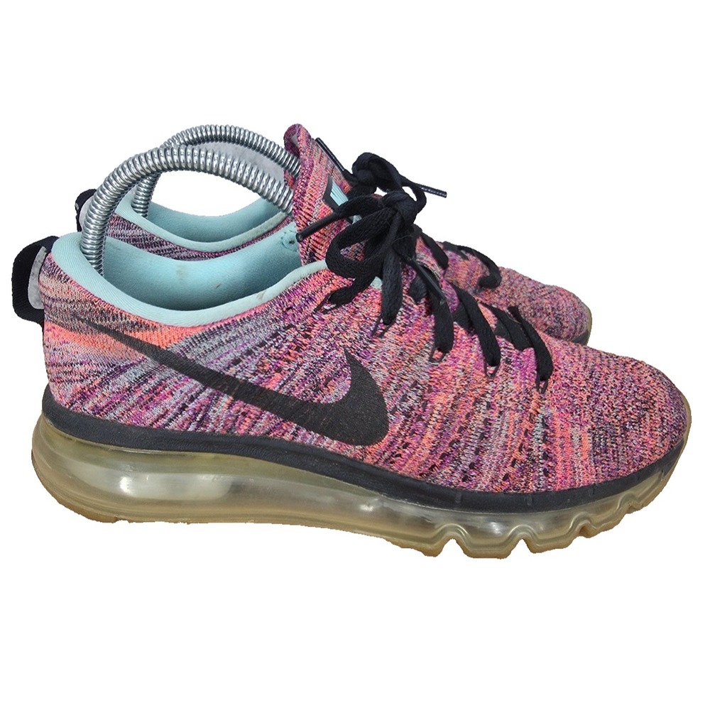 Nike Flyknit Max 360 Running Shoes Womens 7.5 Black Copa Sneakers 620659-009